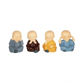 Gunnu Sales Multicolour Paper Mache Handicraft Showpiece - Pack of 4