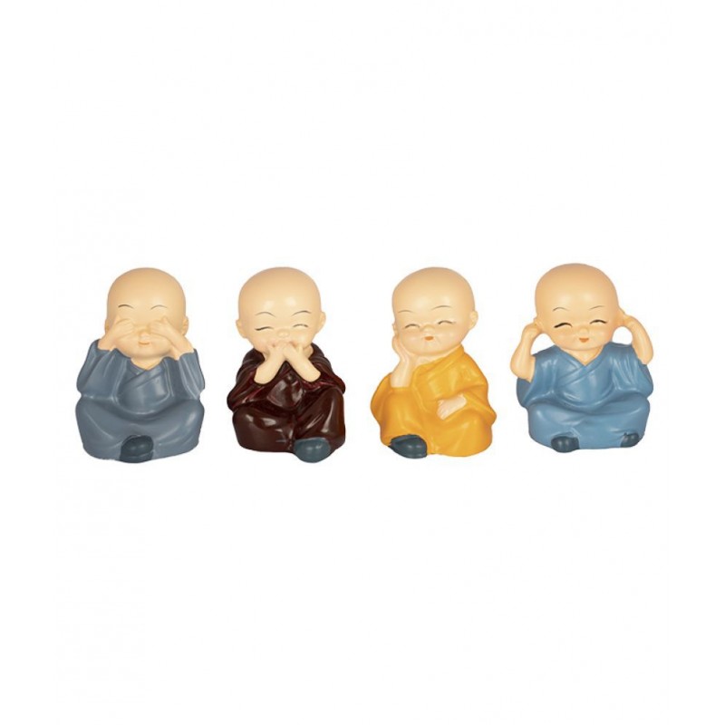 Gunnu Sales Multicolour Paper Mache Handicraft Showpiece - Pack of 4