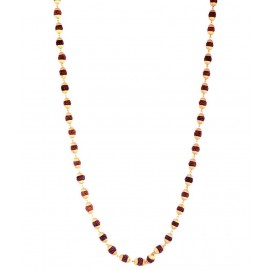 Gupta Rudraksh Collection Brown Gold Platted Rudraksh Mala (combo Of 2)