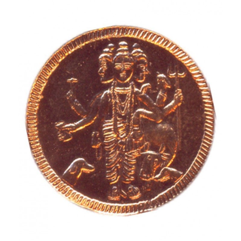 Guru Dattatreya Lord Datta  Dattaguru Shri Gurudev Datta Copper Coin Guru Dattatreya Lord Datta  Dattaguru Shri Gurudev Datta Copper Coin