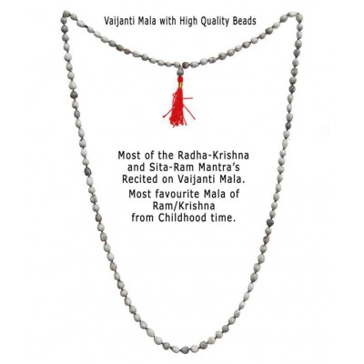 HAND KNOTTED BEAUTIFUL AND ORIGINAL 108+1 BEADS VAIJANTI/VEJANTI MALA