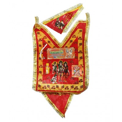 HANUMAN JI CHOLA WITH FLAG (SINDOOR,SILVER BARK,CHAMELI TAIL,JANEU