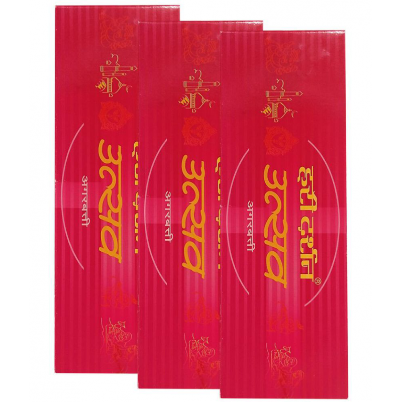 HARI DARSHAN Utsav Incense Stick Agarbatti (Pack of 3, 80g in Each)