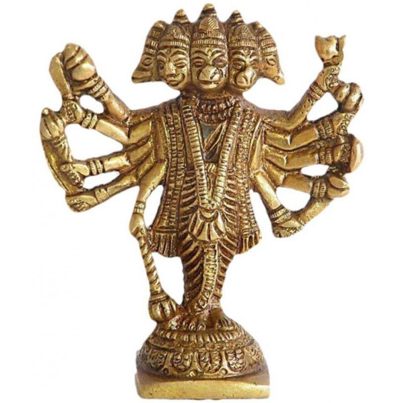 HD RATAN PANCH MUKHI HANUMAN JI IDOL IN WHITE METTEL HD RATAN PANCH MUKHI HANUMAN JI IDOL IN WHITE METTEL