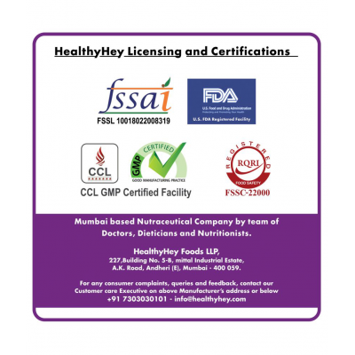 HEALTHYHEY NUTRITION BCAA Powder Instantized 2:1:1 - 66 servings 400 gm