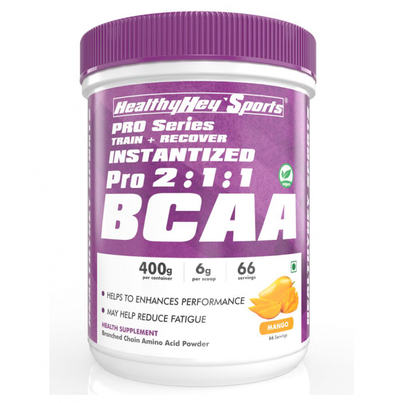 HEALTHYHEY NUTRITION BCAA Powder Instantized 2:1:1 - 66 servings 400 gm