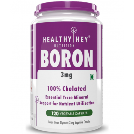 HEALTHYHEY NUTRITION Boron 120 Veggie Capsules 3 mg