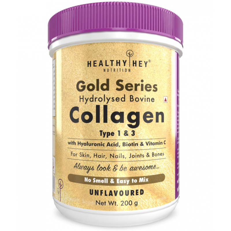 HEALTHYHEY NUTRITION Collagen Gold Series with Biotin 200 gm Powder