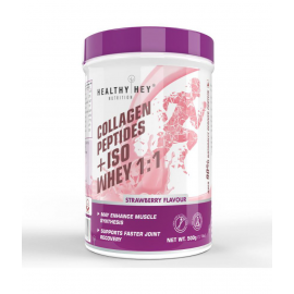 HEALTHYHEY NUTRITION Collagen Peptides with ISO Whey Protein 1:1 500 gm
