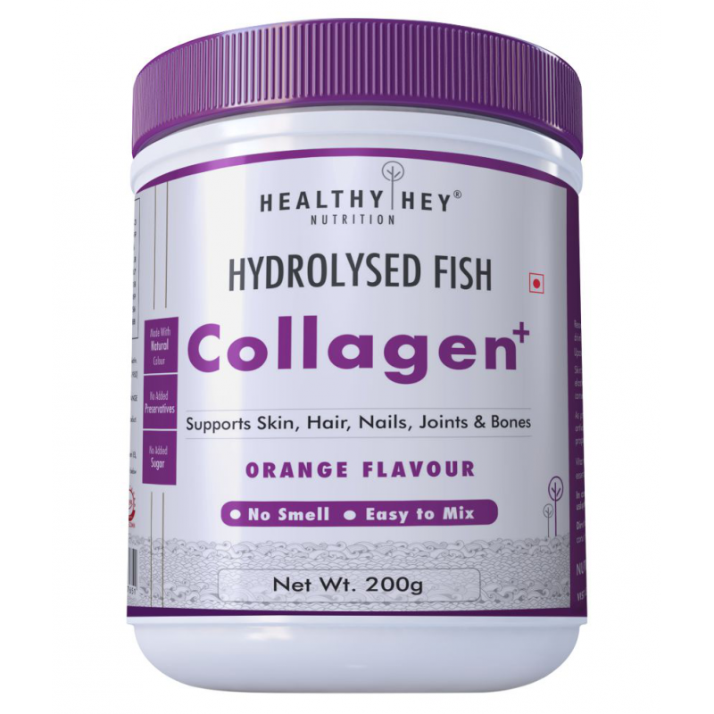 HEALTHYHEY NUTRITION Collagen PowderHydrolyzed Fish Collagen 200 gm
