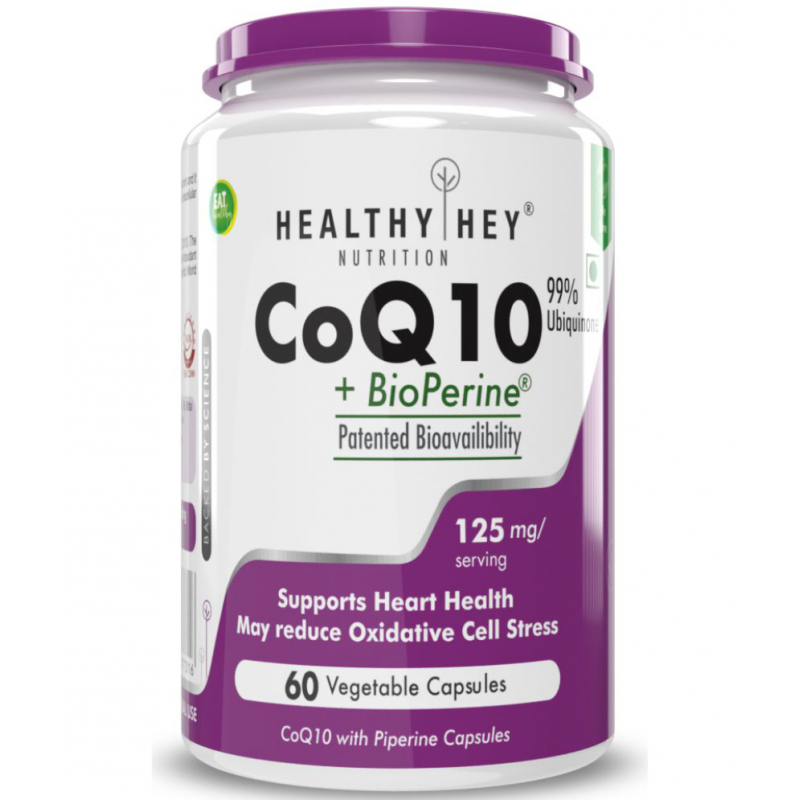 HEALTHYHEY NUTRITION Coq10 With Bioperine 125 Mg 60 Capsules 125 mg Capsule
