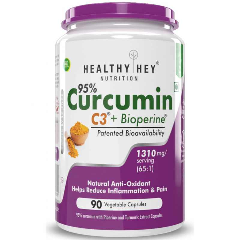 HEALTHYHEY NUTRITION Curcumin with Bioperine 1310mg 90Veg Cap 1310 mg Capsule