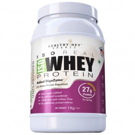 HEALTHYHEY NUTRITION ISO Whey Protein-90% with Digezyme 1 kg Powder