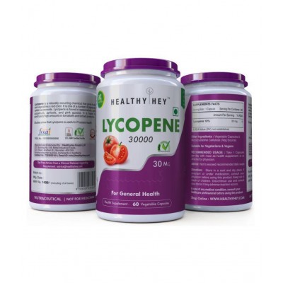 HEALTHYHEY NUTRITION Lycopene 30000mcg - 60 Veg. Capsules 60 gm Capsule