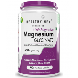 HEALTHYHEY NUTRITION Magnesium Glycinate 90 capsules 550 mg Capsule