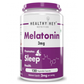 HEALTHYHEY NUTRITION Melatonin - 120 Vegetable Capsules 3 mg