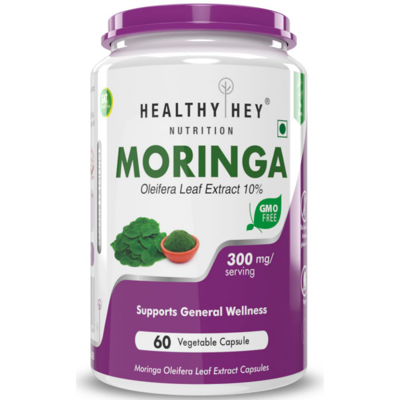 HEALTHYHEY NUTRITION Moringa Extract 10:1- 300 mg 60 capsules Capsule 300 mg