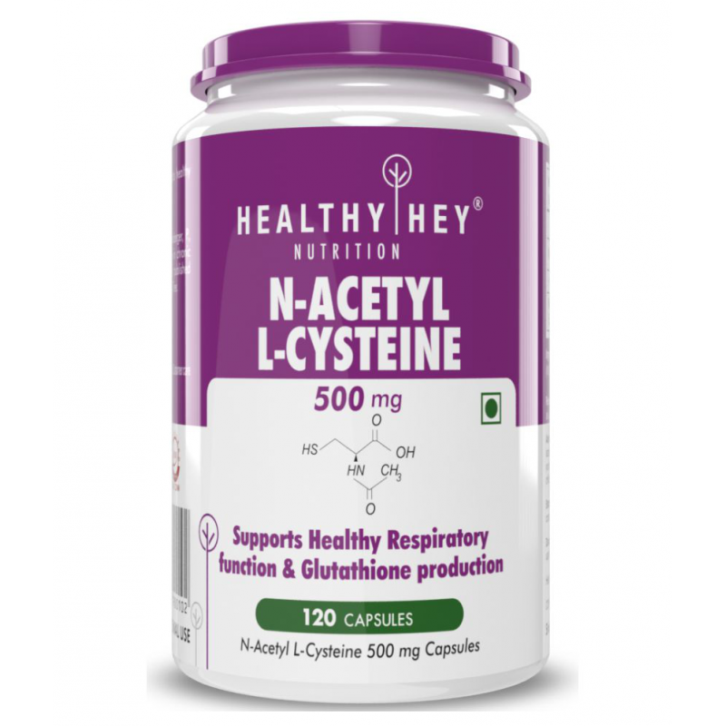 HEALTHYHEY NUTRITION N-Acetyl L-Cysteine  120 Veg. Capsules 500 mg