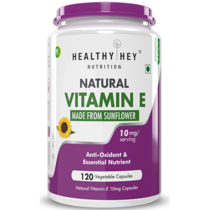 HEALTHYHEY NUTRITION Natural Vitamin E from Sunflower D-Alpha 10 mg