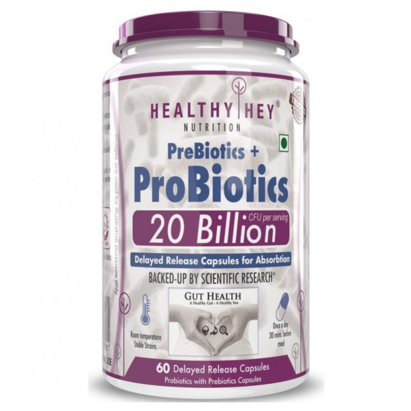 HEALTHYHEY NUTRITION Probiotic Supplement 60 capsules 60 no.s Capsule