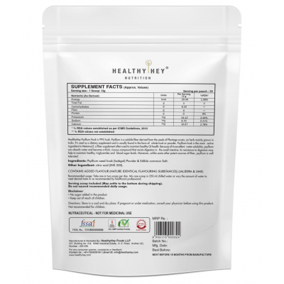 HEALTHYHEY NUTRITION Psyllium Husk 99% - Jaljeera Flavour 400 gm Powder
