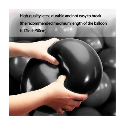 HEMITO 33 pcs Combo Happy Birthday 1 Pcs, 12 Meter Long Led Light 1 Pc, 30 Gold and Black Metallic Balloon, 1Pc Cheers Wine Glass Foil Balloon, Birthday Decorations Kit