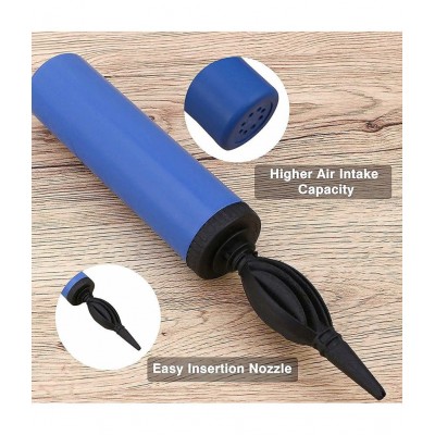 HEMITO 45 Pcs Combo -Blue, Black and Silver Metallic Balloons with Air Pump + Happy Birthday Letter Foil + Glue Dot| Birthday Decorations Kit