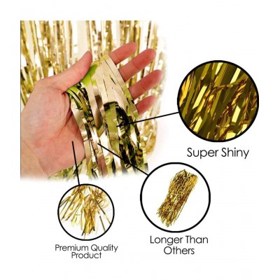 HEMITO Solid Happy Birthday Golden Foil Letter Balloons(13 foil letter 1 pack)With 30 Pic Black Gold Balloons And 2 Pcs Golden Metallic Rubber Fringe Shiny Curtains Balloon (Gold, Black, Pack of 45)