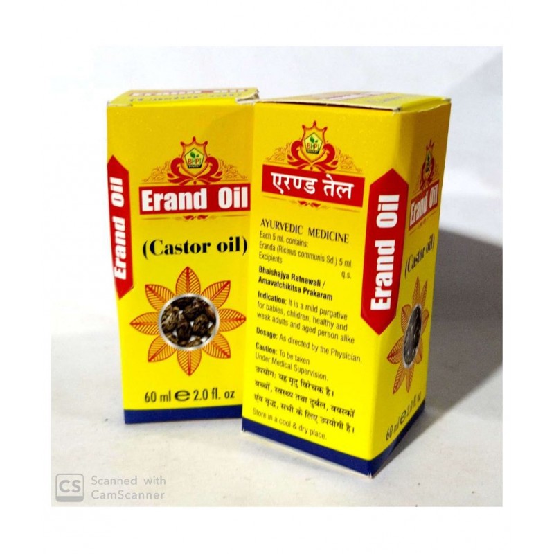 HERBOMEDS ERAND OIL 100% ORGANIC BY BHARAT Oil 60 ml Pack Of 6