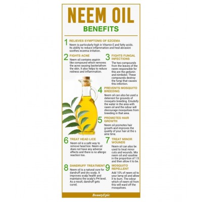 HERBOMEDS NEEM OIL 100% ORGANIC BY BHARAT Oil 60 ml Pack Of 6