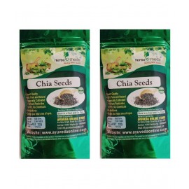 HERBOMEDS Organic Chia Seeds Raw Herbs 100 gm Pack of 3 HERBOMEDS Organic Chia Seeds Raw Herbs 100 gm Pack of 3