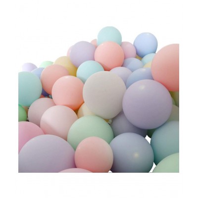HK balloonsÂ® (Pack of 50) Pastel Latex Balloons 10 Inches Macaron Candy Colored Latex Party Balloons for Wedding Graduation Kids Birthday Party Christmas Baby Shower Party Supplies Arch Balloon (Pack of 50)