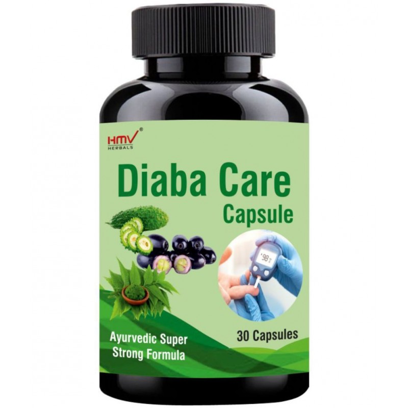 HMV Herbals Diaba Care- Herbal Diabetes Control Capsule 30 no.s Pack Of 1 HMV Herbals Diaba Care- Herbal Diabetes Control Capsule 30 no.s Pack Of 1