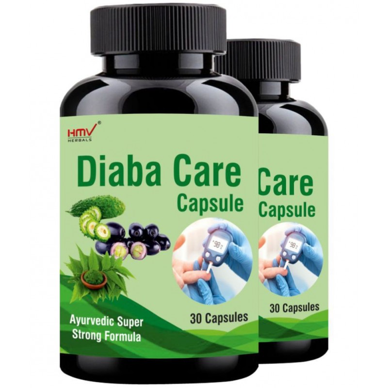 HMV Herbals Diaba Care- Herbal Sugar Control Capsule 60 no.s Pack Of 2 HMV Herbals Diaba Care- Herbal Sugar Control Capsule 60 no.s Pack Of 2