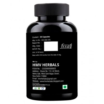 HMV Herbals Fit Buddy Muscle Gainer Herbal Capsule 60 no.s Pack Of 2