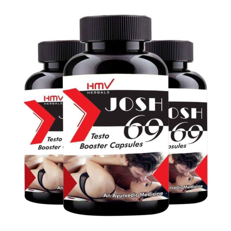 HMV Herbals JOSH 69 Testo Booster For Men Herbal Capsule 90 no.s Pack of 3