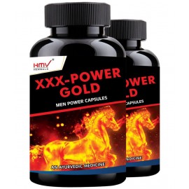 HMV Herbals XXX Power Gold Capsules for Men Herbal Capsule 30 no.s Pack Of 2