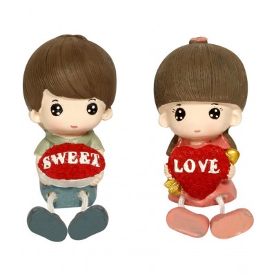 HOMETALES Love Couple Resin Showpiece/Figurine- 8 Inch