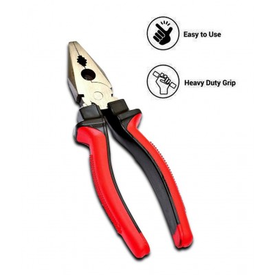 HOMETALES Sturdy Steel tools hardware Combination Plier 8-inch for Home & Professional Use and Electrical Work