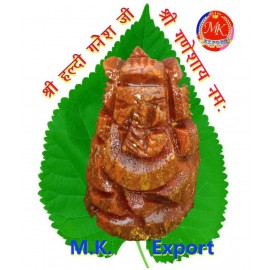 Haldi Ganesh/turmeric ganesha god idol made of pure turmeric