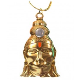 Hanuman Chalisa Yantra Locket With Chalisa Printed on Optical Lens with Gold Plated Chain / 24 k Gold plated Hanuman Chalisa Yantra Pendant