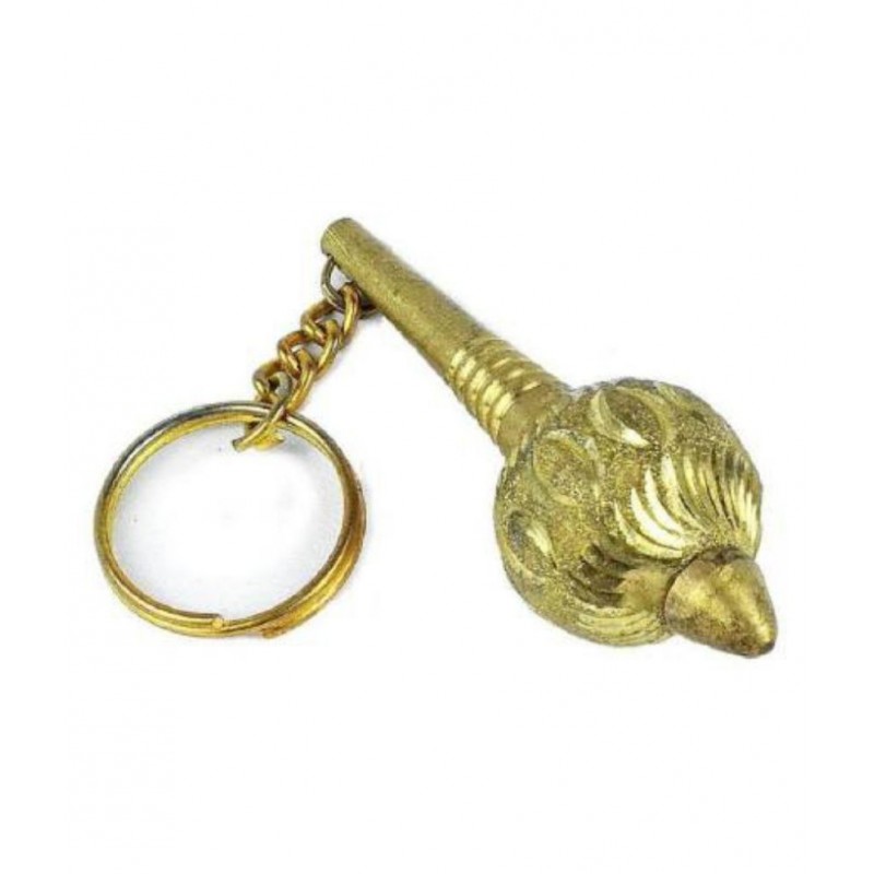 Hanuman Ji Gada Key Chain in Pure Brass