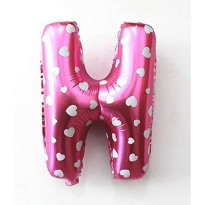 Happy Birthday Alphabets Letter Foil Balloon with Polka Dot (Pink Color- 13PCS ) for Birthday Decoration