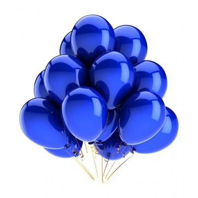Happy Birthday Banner & Balloons Combo for Birthday Party Decoration (1 Banner, 50 Metallic Blue Balloons) for happy birthday decoration item, birthday decoration kit, birthday balloon decoration combo for Boys, Girls, Kids, husband and Wife.
