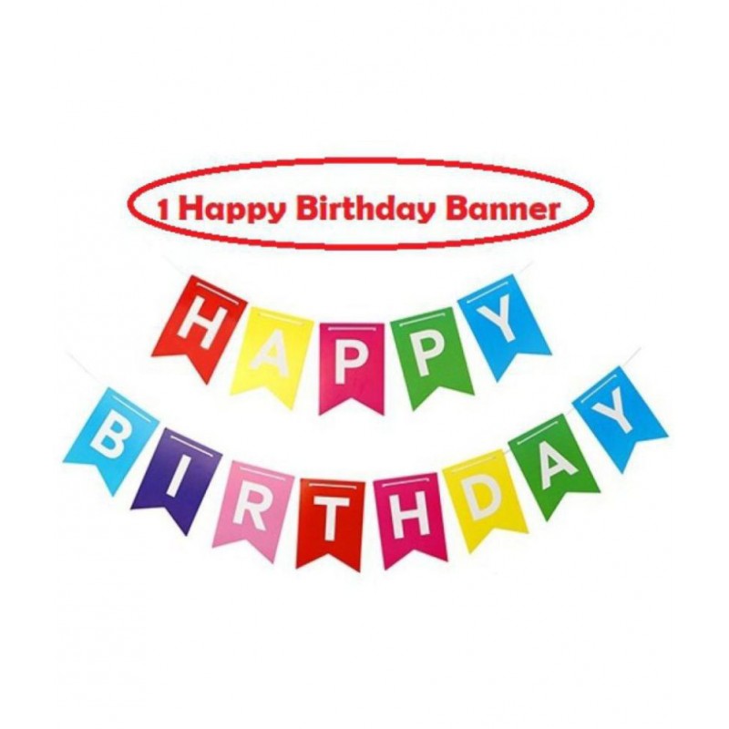 Happy Birthday Banner (Multicolor)