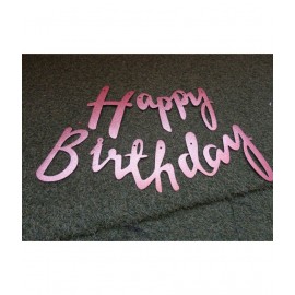 Happy Birthday Cursive (Pink)