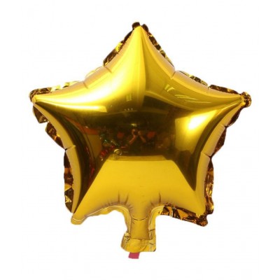 Happy Birthday Foil Balloons Golden, 4 pcs Foil Star Balloons Gold, Silver, 30 pcs Latex Balloons ( Gold, Black)