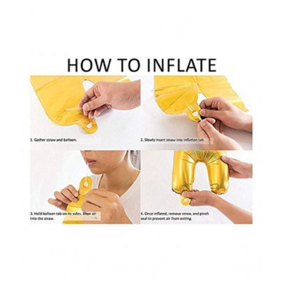 Happy Birthday Letter Foil Balloon Set of (Silver)+HD Metallic Balloons (Black and Silver) Pack of 30pcs for Bithday Party Decoration