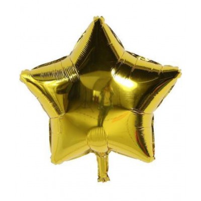 Happy Birthday Letter Foil Balloon with metallic balloons, fringe and star -best combo pack for birthday decoration (Gold, Pack of 68)