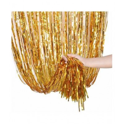 Happy Birthday Letter Foil Balloon with metallic balloons, fringe and star -best combo pack for birthday decoration (Gold, Pack of 68)